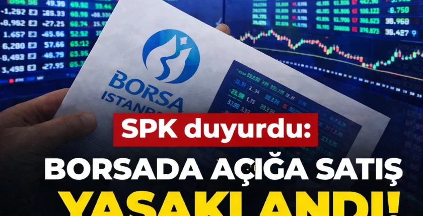SPK duyurdu: Borsada açığa satış yasaklandı SPK duyurdu: Borsada açığa satış yasaklandı